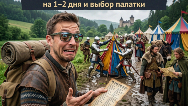 Чек-лист вещей для похода и выбор палатки