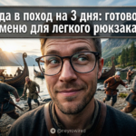 Готовое меню в поход на 3 дня