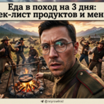 Еда в поход на 3 дня: чек-лист и меню