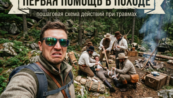 Схема первой помощи в походе при травмах