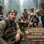 Оказание первой помощи в походе: пошаговая схема