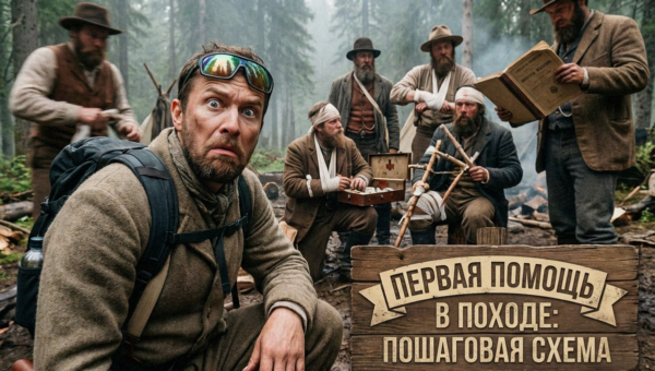 Оказание первой помощи в походе: пошаговая схема