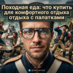 Походная еда для отдыха с палатками