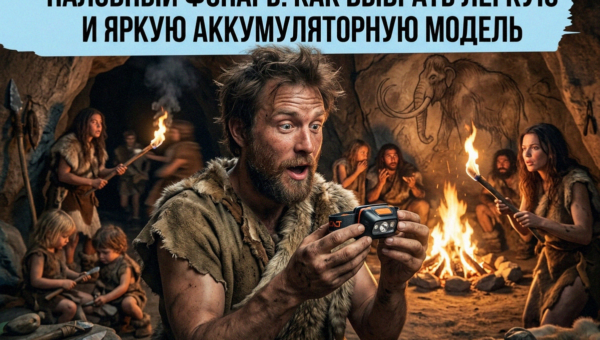 Налобный фонарь: выбор легкой и яркой аккумуляторной модели