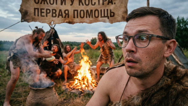 Первая помощь при термических ожогах у костра