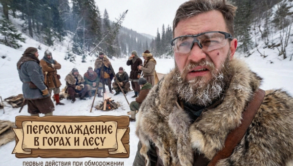 Первые действия при переохлаждении и обморожении