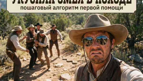 Алгоритм первой помощи при укусе змеи в походе