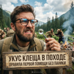 Укус клеща в походе: первая помощь